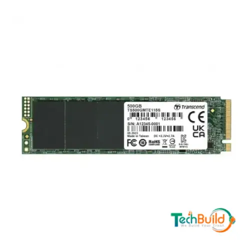 Transcend 115S 500GB M.2 PCIe Gen3 x4 NVMe SSD (M-Key)