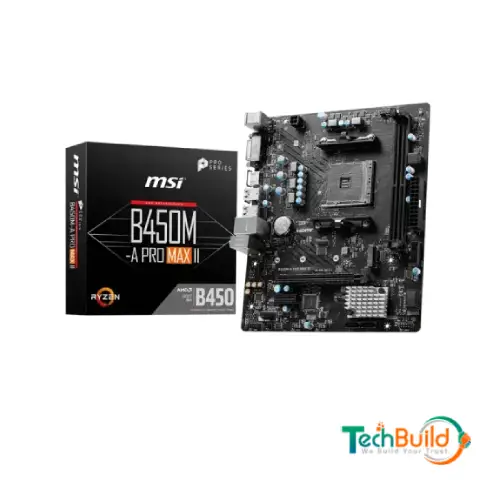 MSI B450M-A PRO MAX II AMD AM4 Motherboard